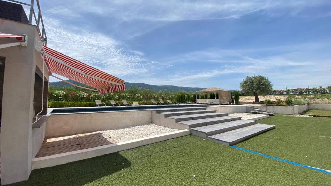 White House En Enguera - Fantastica Casa Con Jacuzzi Piscina Y Barbacoa公寓 外观 照片